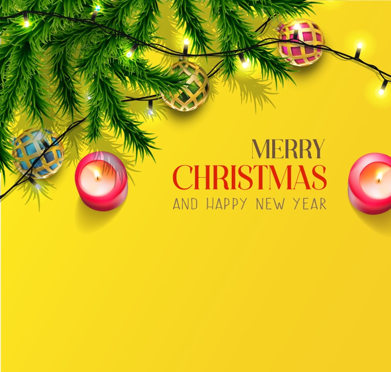 Greeting Cards for Merry Christmas and Happy New Year 2023