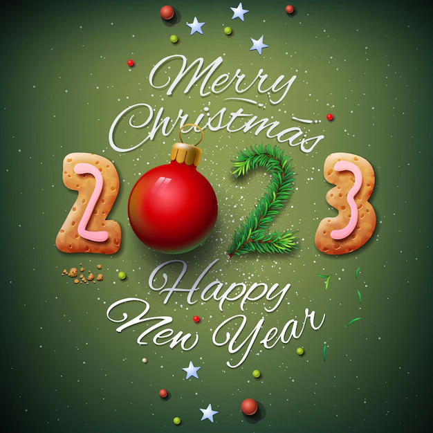 Merry Christmas and Happy New Year Wishes 2023 Images